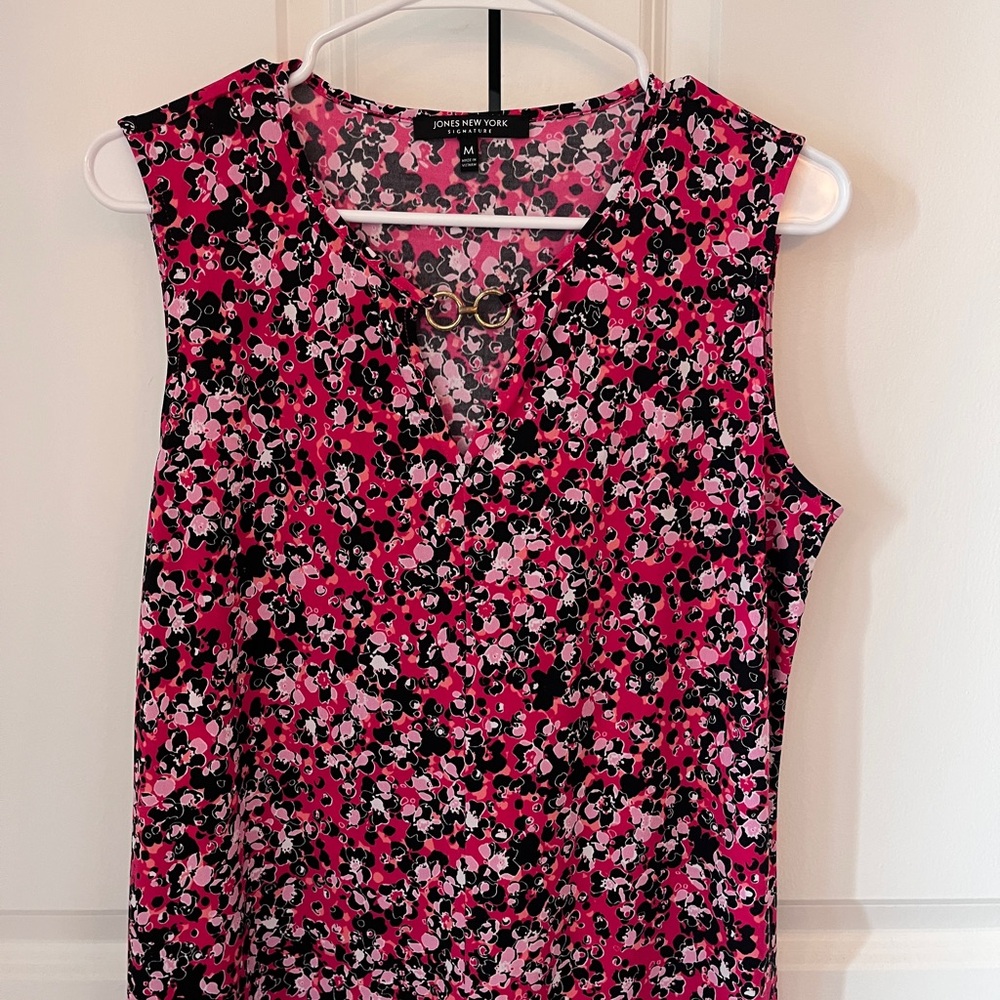 Jones New York Pink Sleeveless Tank Top Blouse